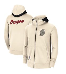 Men's Portland Trail Blazers Nike Cream City Edition Showtime Full-Zip Hoodie M