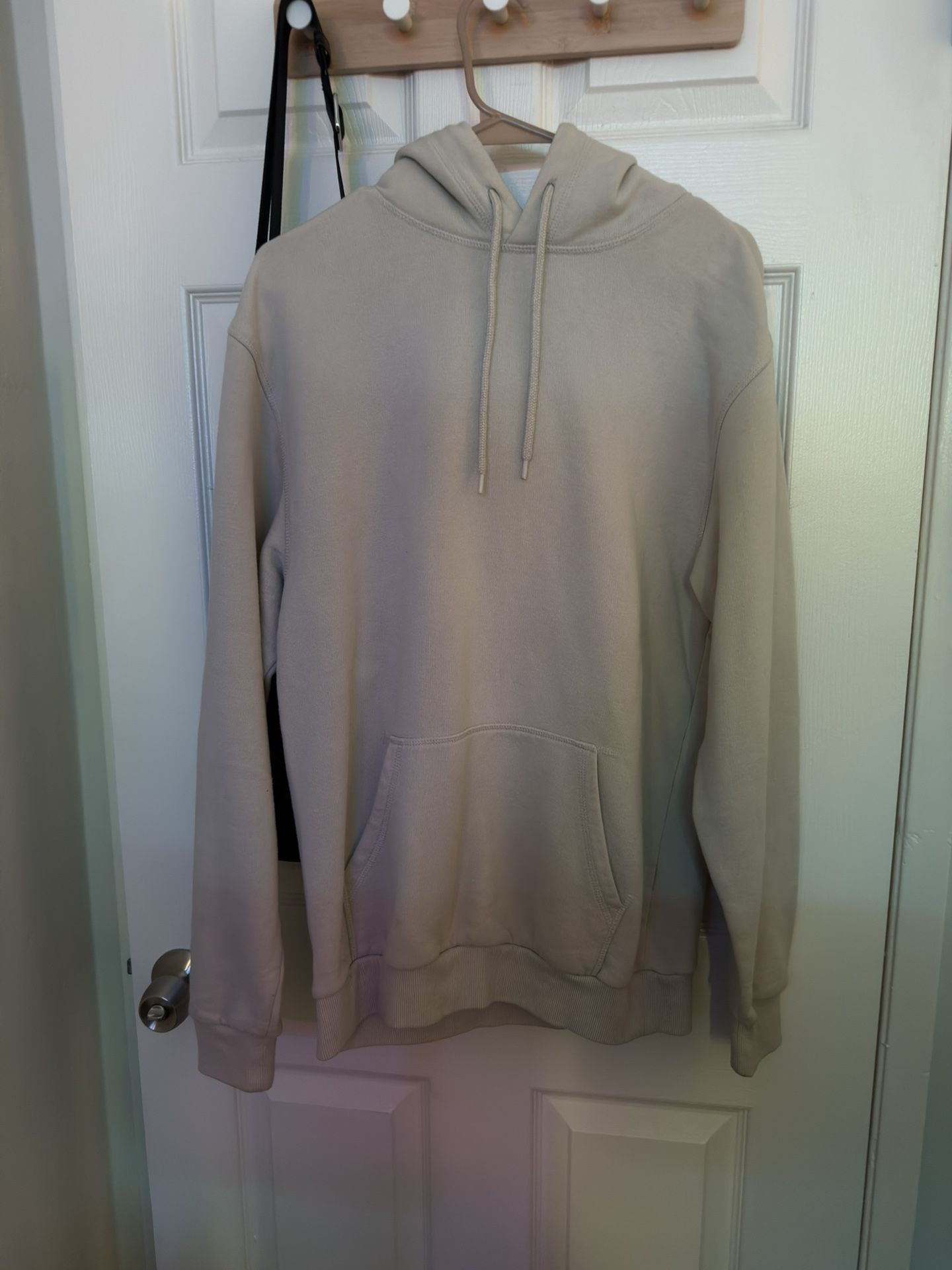 HM Beige Natural Hoodie Size S Small Mens