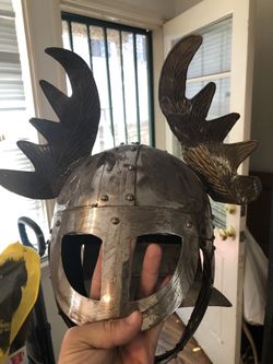 Really cool unique heavy metal knights helmet