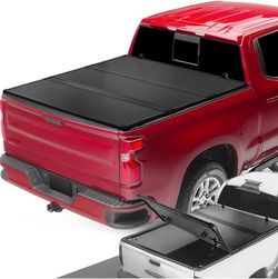 LA Zona Auto Parts 2004 to 2026 Chevrolet Silverado GMC Sierra 5.8 hard bed cover tri fold Cubierto para caja de troca