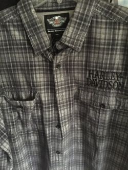 Long sleeve flannel Harley Davidson shirt 2x