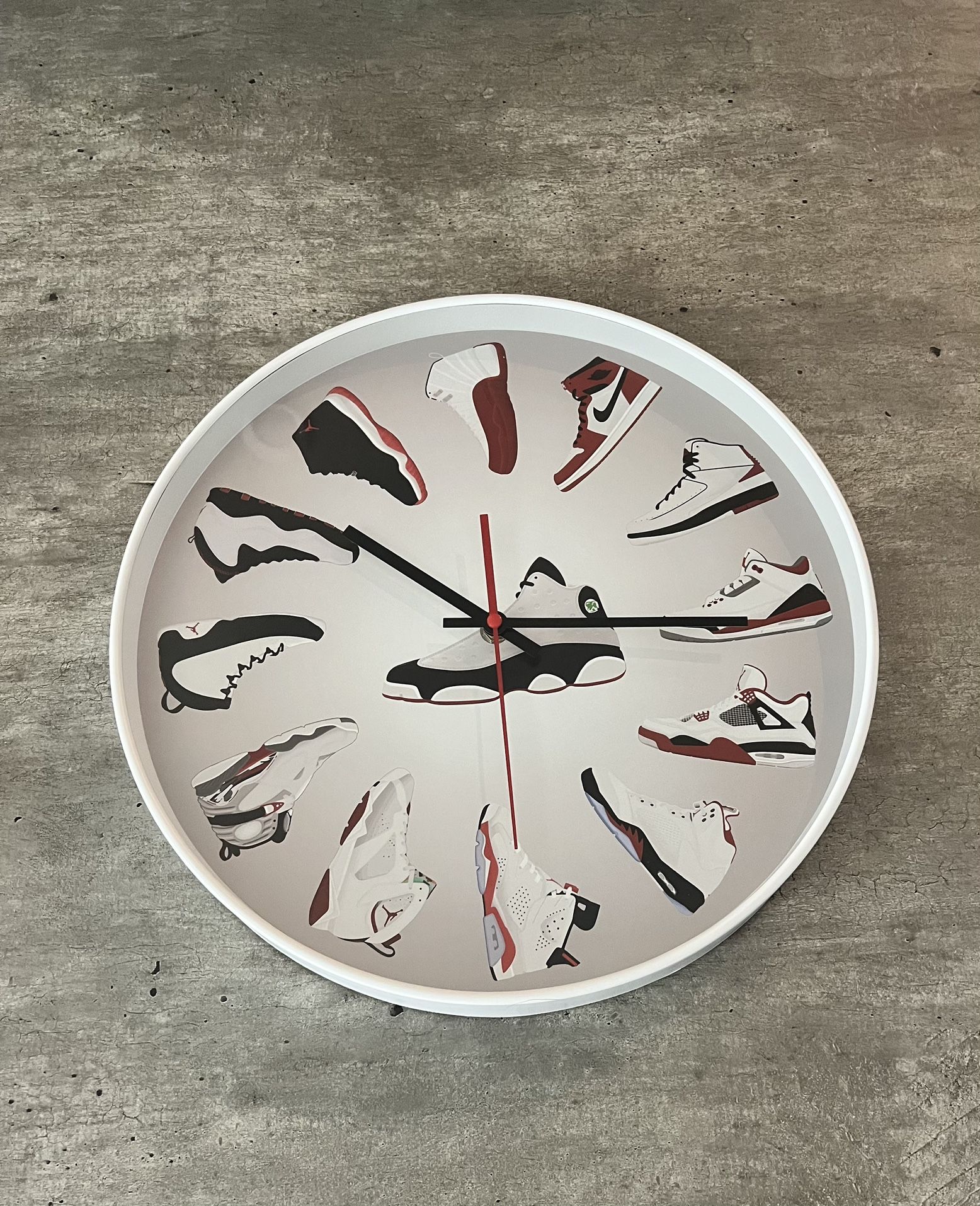 Brand New 14” Large Nike Air Jordan Sneaker Wall Clock