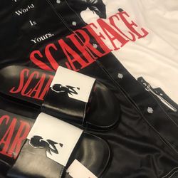 Scarface ⚫️ Classic Baseball Jersey and Sandals Set