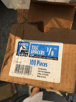 Coyote 3/8 tile spacers