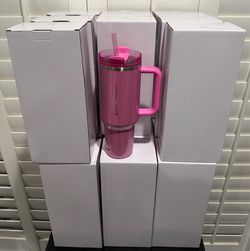 WHOLESALE Lot of (20) NEW 2024 Stanley X Starbucks 40oz Tumbler Winter Pink - $45