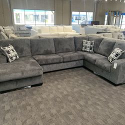 NEW Grey Sectional Sofa