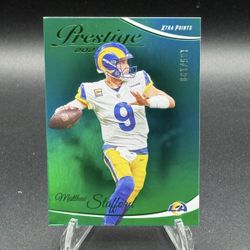 2023 Prestige Green Xtra Points #176 Matthew Stafford #/199