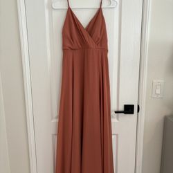 Teracotta Bridesmaid Dress