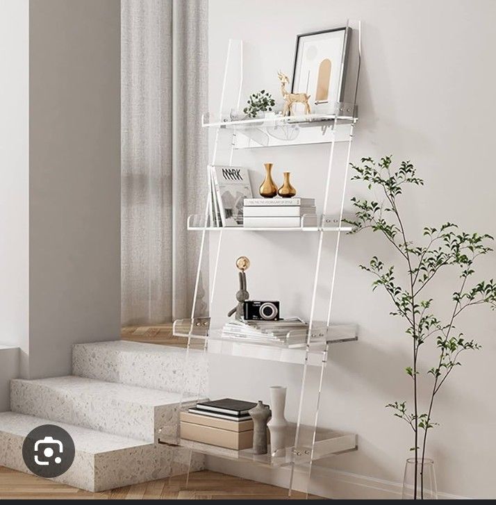 Acrylic Ladder Shelf 