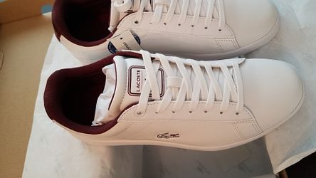 LACOSTE WHITE CLASSIC SNEAKERS SIZE 9, BRAND NEW NEVER WORN