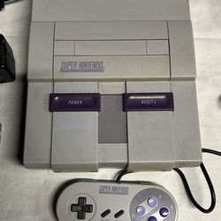 Super Nintendo With Tv