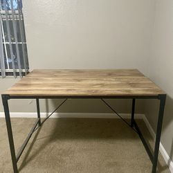 Multi-functional Wood Table (Desk or Dining) + Free Chair