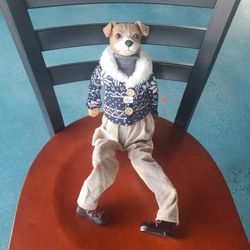 Terrier Doll Vintage