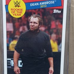 2015 Topps WWE 2012 Dean Ambrose Rookie Of The Year Card 