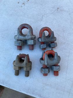 Wire rope U bolt clips