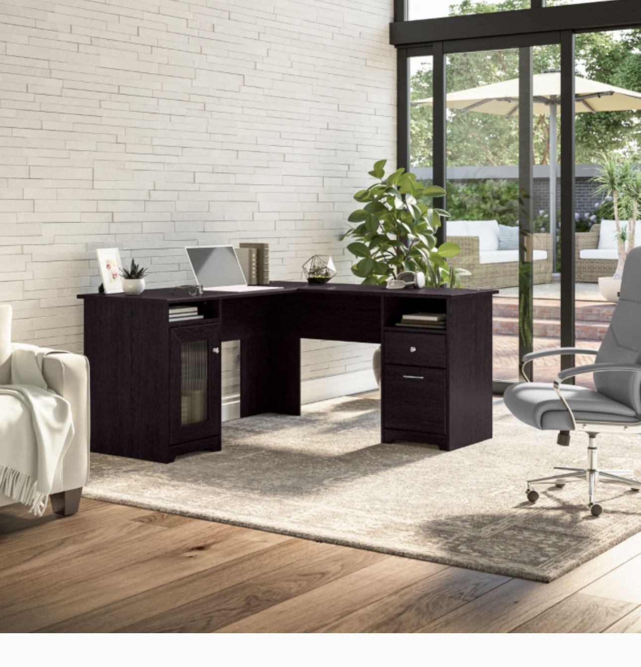 Cabot 60W L Shaped Computer Desk with Storage