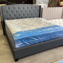 Sale New King Size Bed With Mattress Free Delivery 🚚 