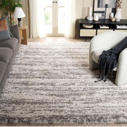 NEW IN WRAPPING SAFAVIEH Hudson Shag Collection Area Rug - 6' x 9', Ivory/Grey