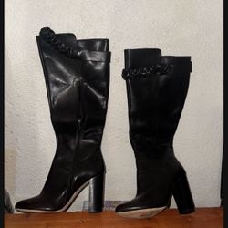 Black Saks Fifth Avenue  Boots Size 8 1/2 