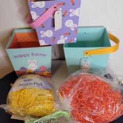 New Easter Baskets With Grass
