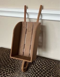 Fall Wood Decor Cart