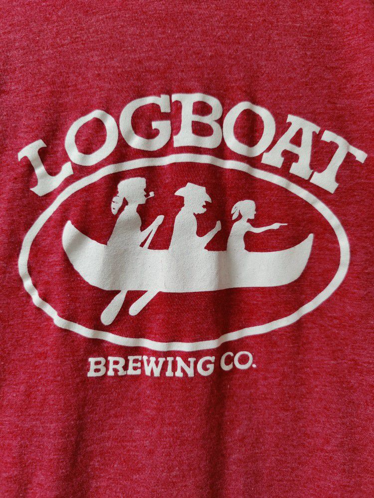 LOGBOAT Brewing Co. T shirt! Size S. 