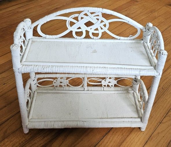 Vintage Wicker Shelf