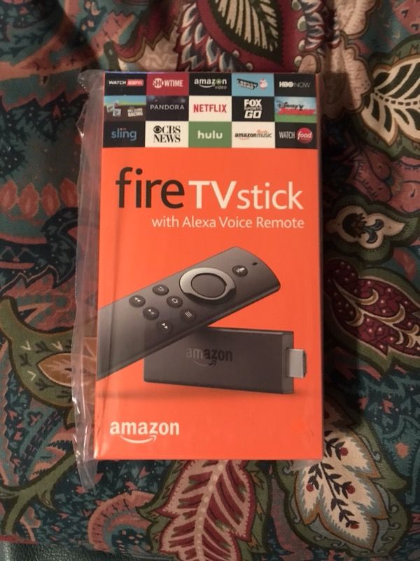 New amazon fire tv stick with Alexa voice remote