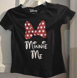 Child's Minnie Me black Minnie Mouse T-shirt