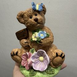 Boyds Bears Piggy Bank 8”