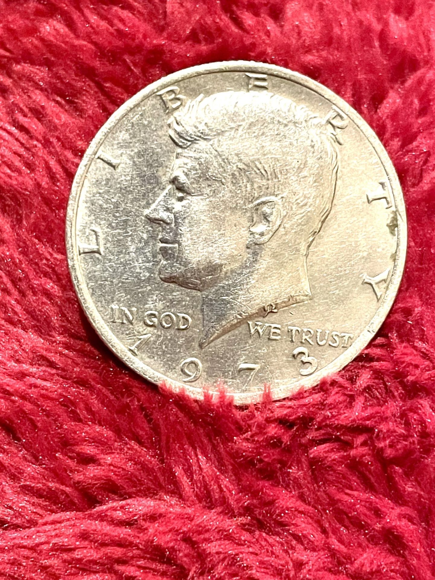 Vintage 1973 Half Dollar Tie Clip