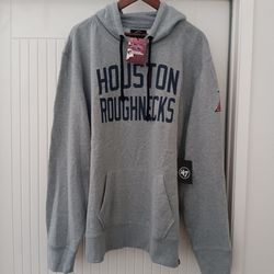 2XL Houston Roughnecks 47 Brand Men's XFL Official Merchandise Gamebreak Headline Hoodie