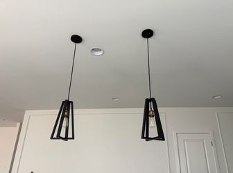 Black island Pendant lights