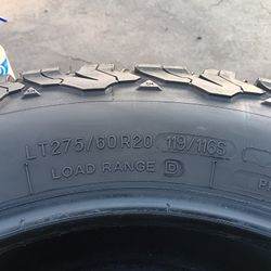 2 Llantas Lt 275 60 R20 Bfgoodrich All Terrain 
