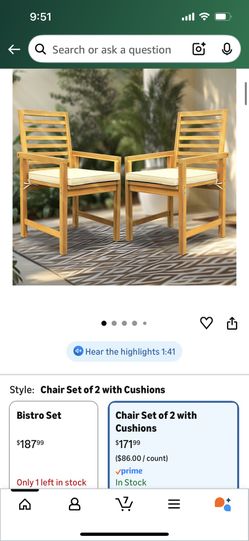 Pair Of Patio Chairs 