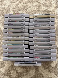 Super nintendo games 5 each