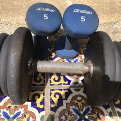 DumbBell 35lbs + Two 5lb Weights 4 Kids