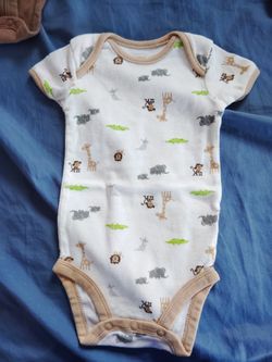 Baby Onesies Size 3 Months  One Pair Of Shorts 3 Months. One Overalls With Shorts 3 Months. One Jumpsuit 3 Months