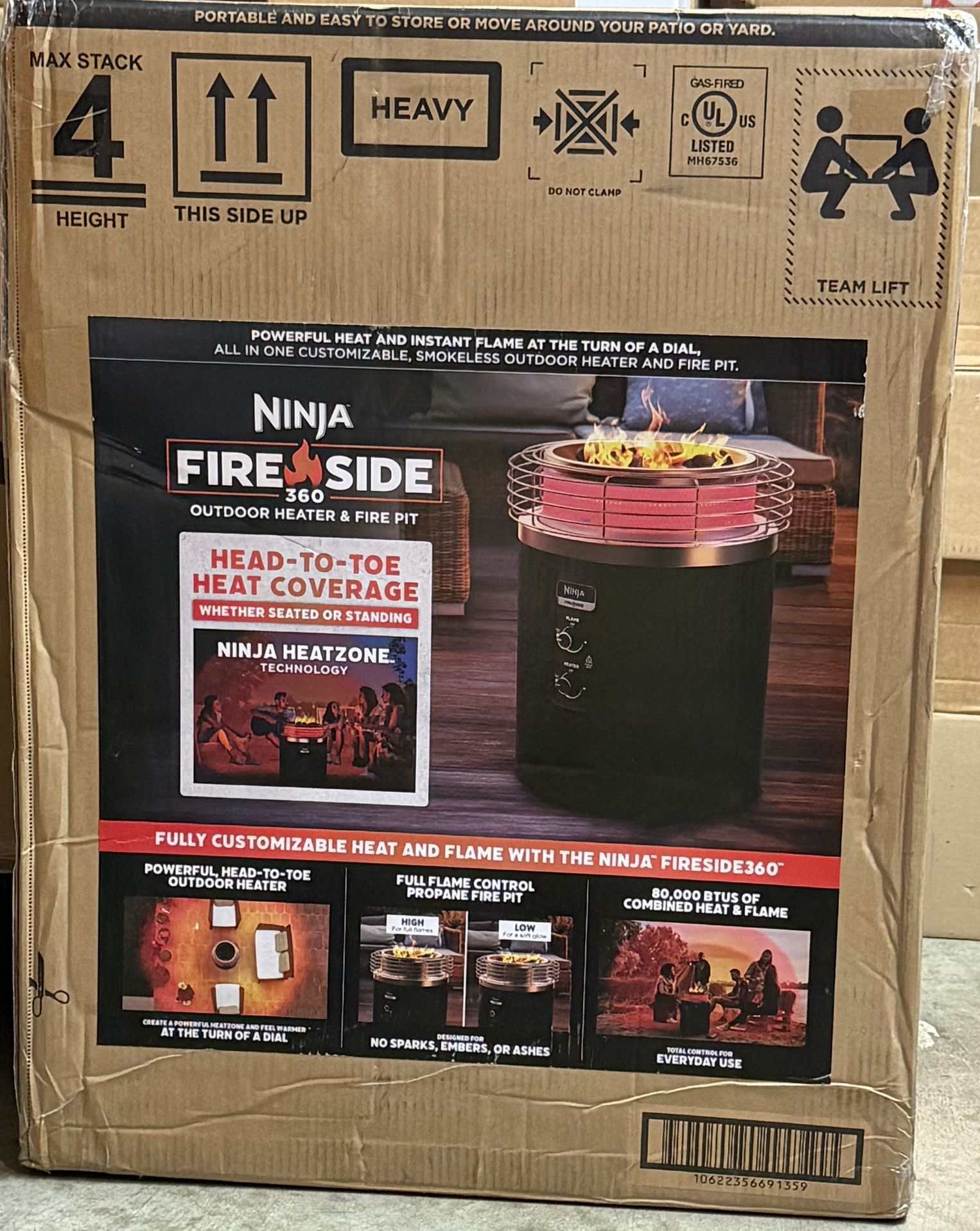 Ninja Fireside360 Outdoor Heater & Propane Fire Pit