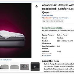 Areabed Air Mattress Queen 