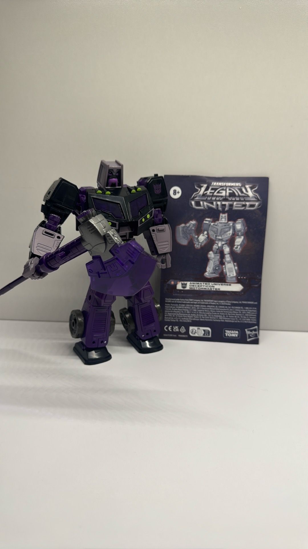 Transformers Legacy United Voyager Class Animated Universe Decepticon Motormaster, 7-inch Converting Action Figure, for Boys and Girls Ages 8+