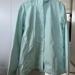 Mint Green Columbia Windbreaker 