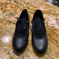 Black Ladies Tap Shoes  Sz. 10   