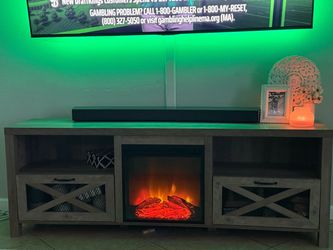75 inch tv stand with fireplace