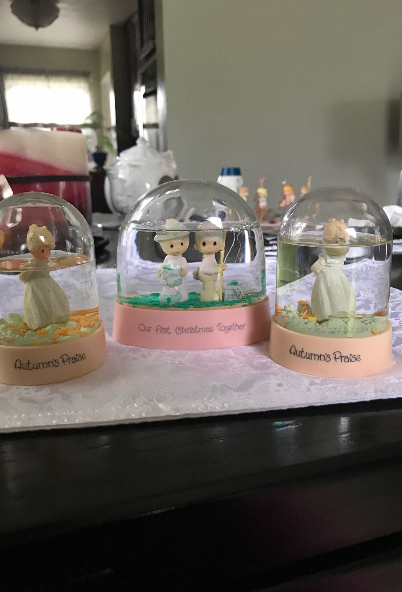 Precious moments water globes