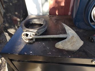 Boat Anchor with Rope and Ring