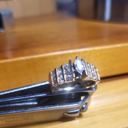 14k natural diamond ring