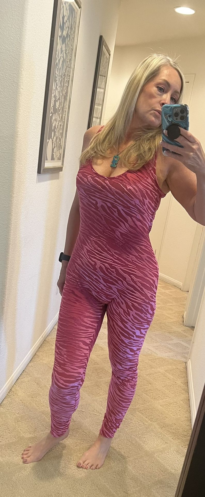 Spirithoods Women’s Jumpsuit Hot Pink Zebra