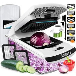 Fullstar The Original Pro Chopper - Vegetable Chopper and Spiralizer, Food Chopper with Container, Fruit Slicer