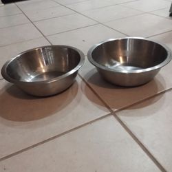 IKEA Stainless Steel Food And Water Bowls (2)